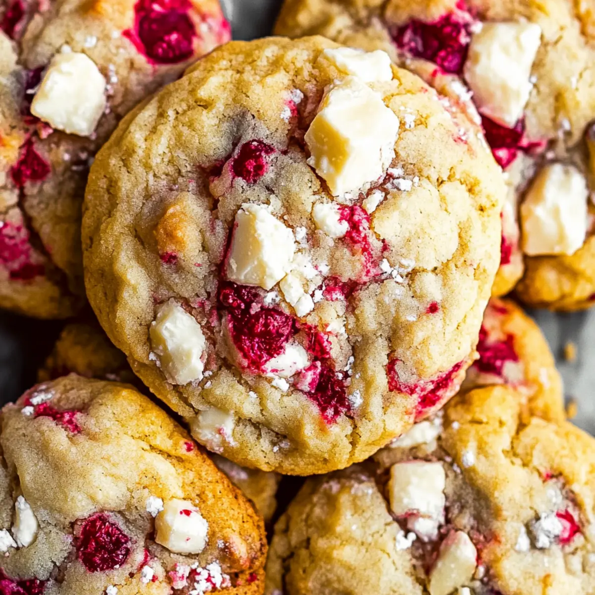 White Chocolate Raspberry Cookies