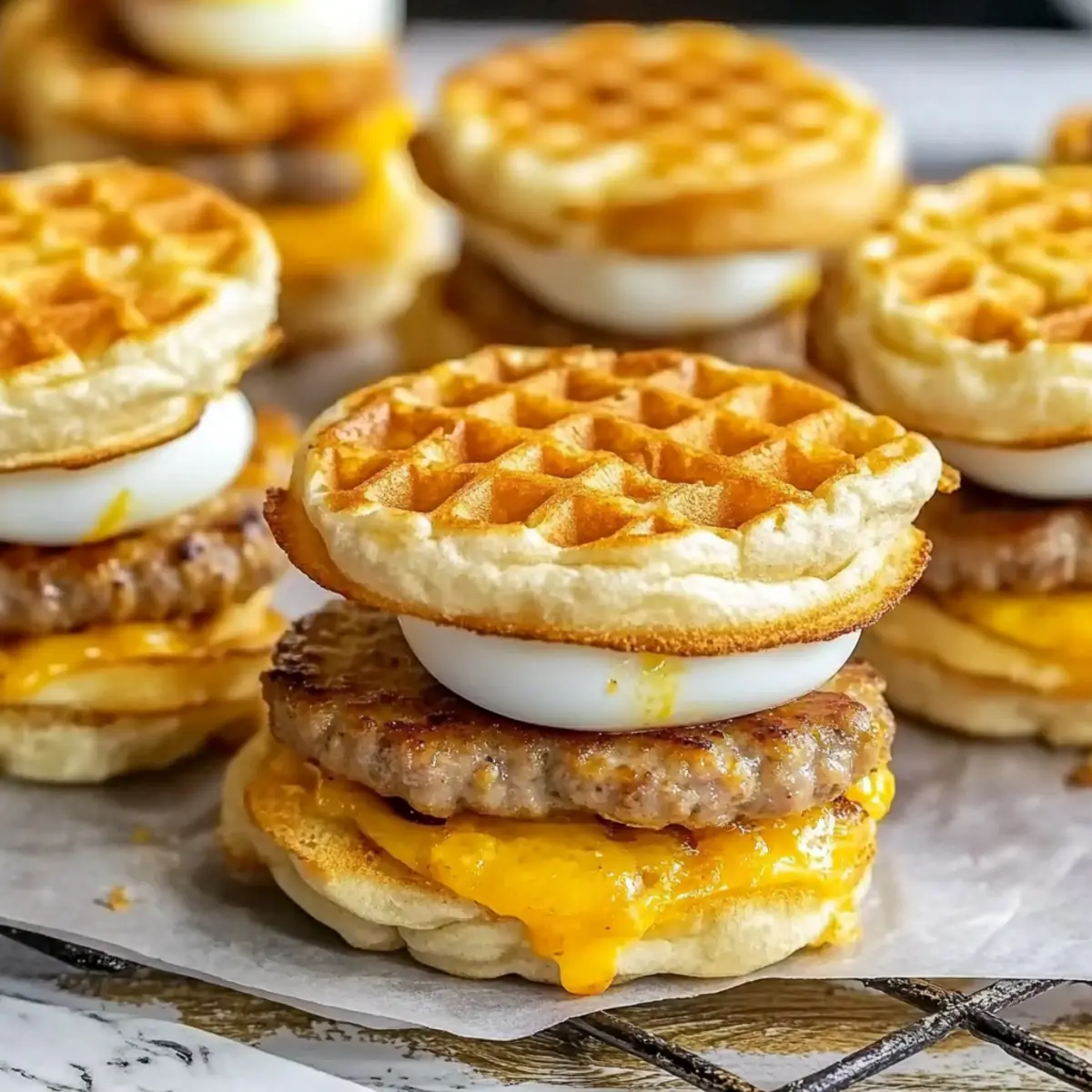 Quail Egg Mini Breakfast Sandwiches