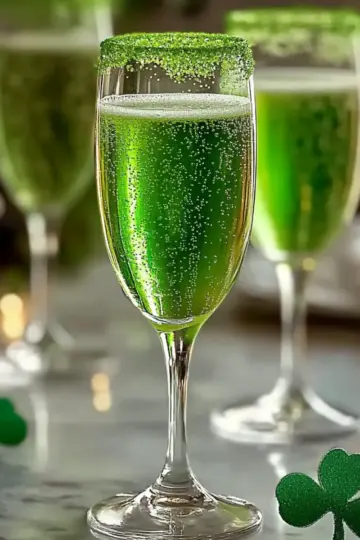 St. Patrick’s Day Drinks Green Mimosas