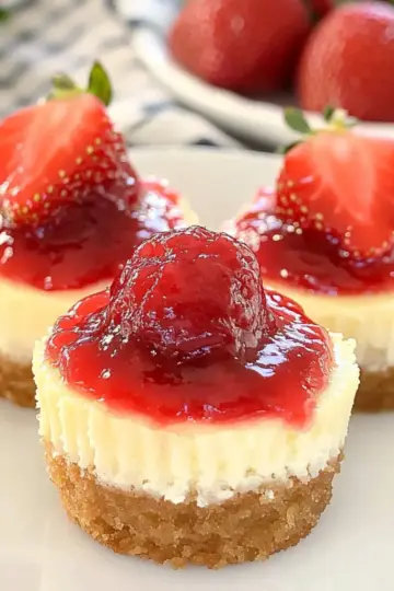 Strawberry Mini Cheesecakes