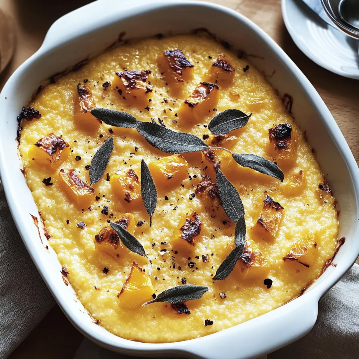 Baked Butternut Squash Polenta