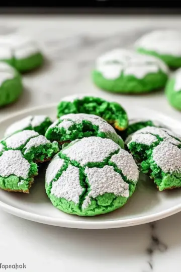 Green Crinkle Cookies Recipe