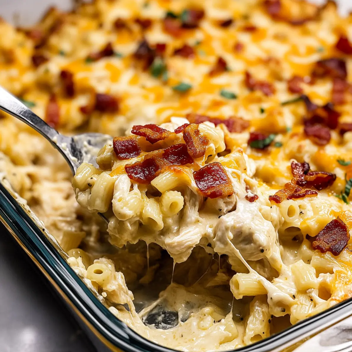 Chicken Bacon Ranch Casserole