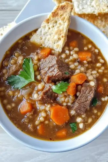 Slow Cooker Beef and Barley Stew