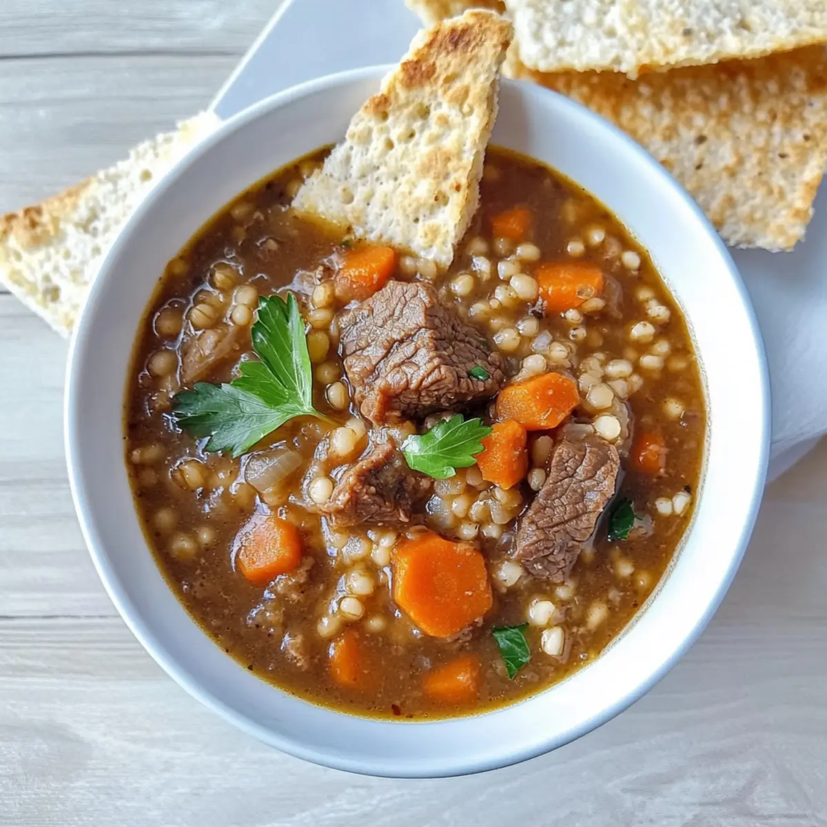 Slow Cooker Beef and Barley Stew