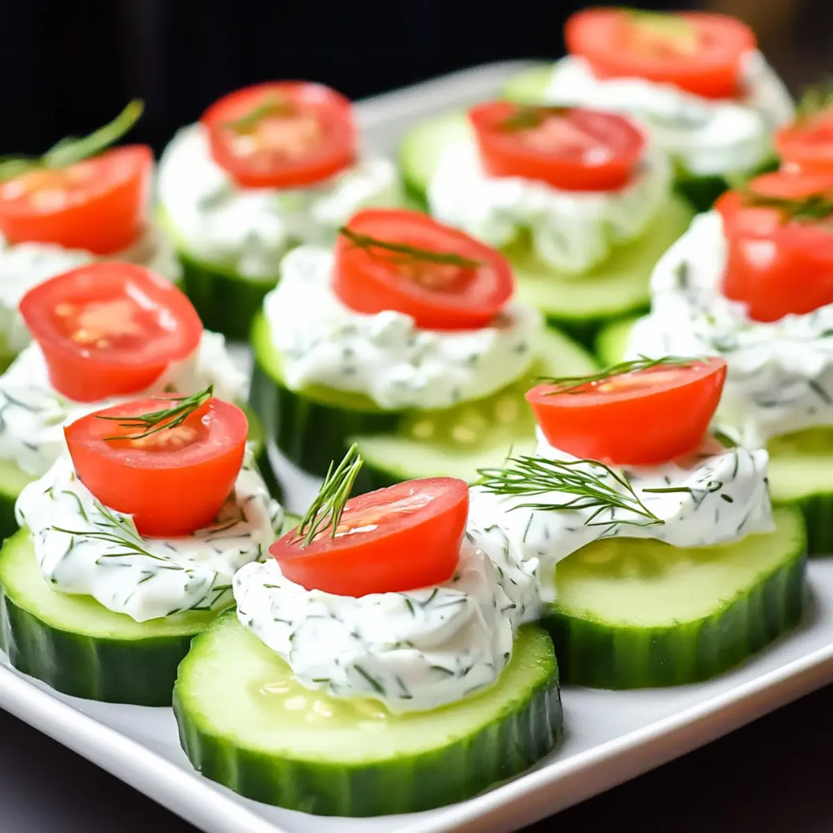 Dilly Cucumber Bites