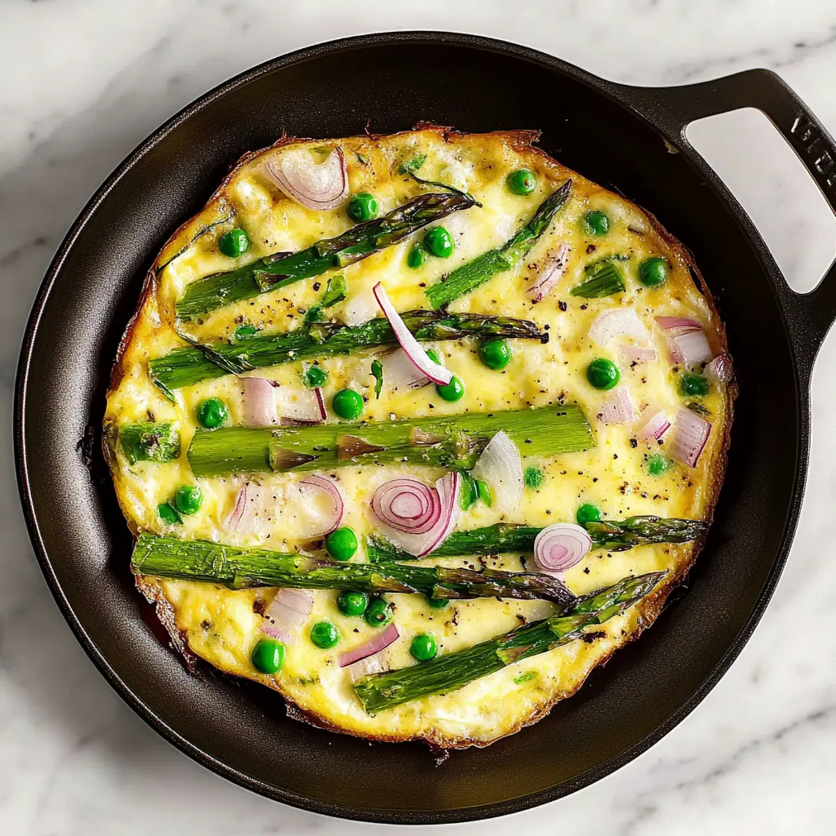 Spring Onion Asparagus Frittata