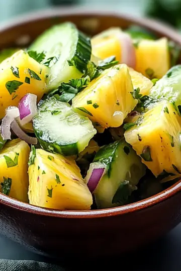 Pineapple Cucumber Salad