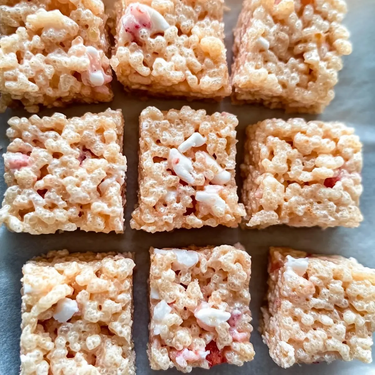 Strawberry Rice Krispie Treats