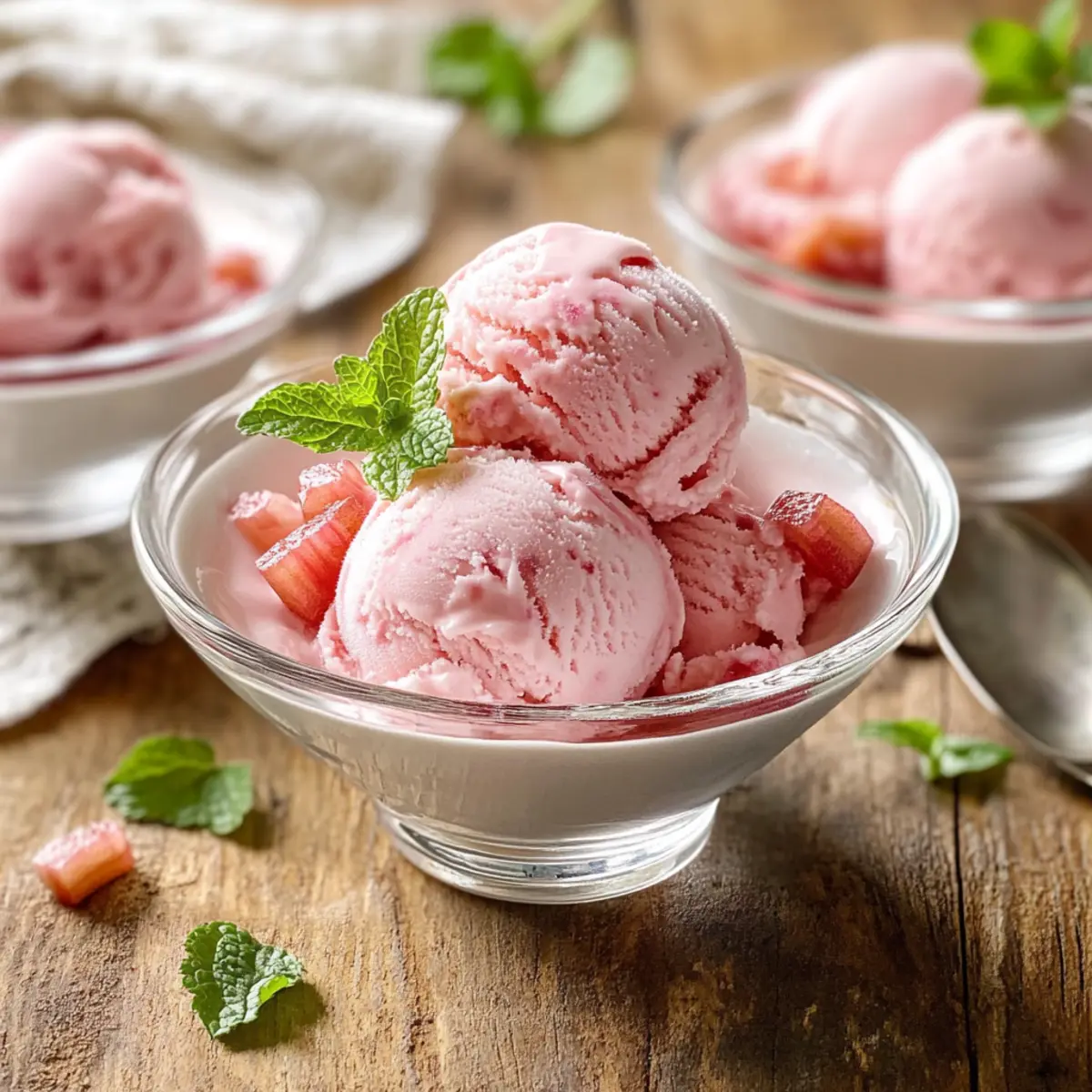 Rhubarb Ice Cream