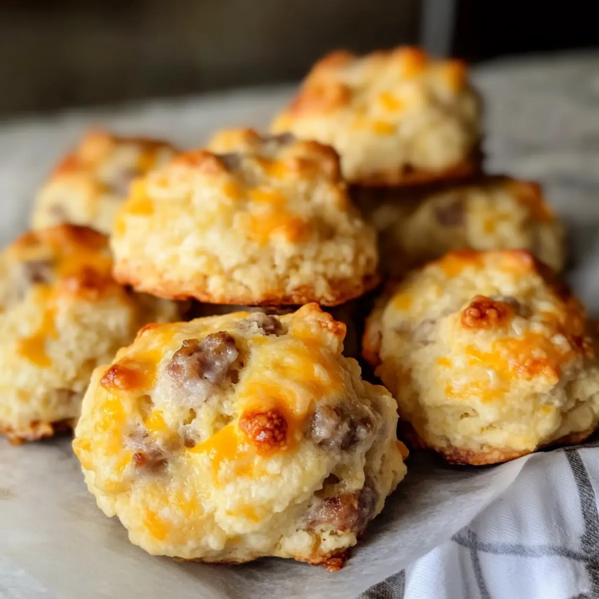 Cheddar Sausage Biscuits