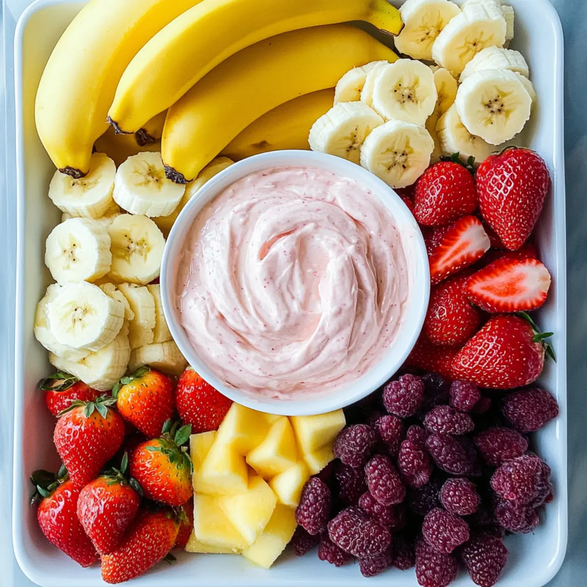 Strawberry Fluff Fruit Dip