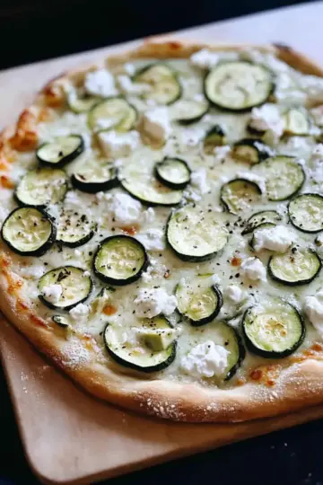 Zucchini and Ricotta Pizza