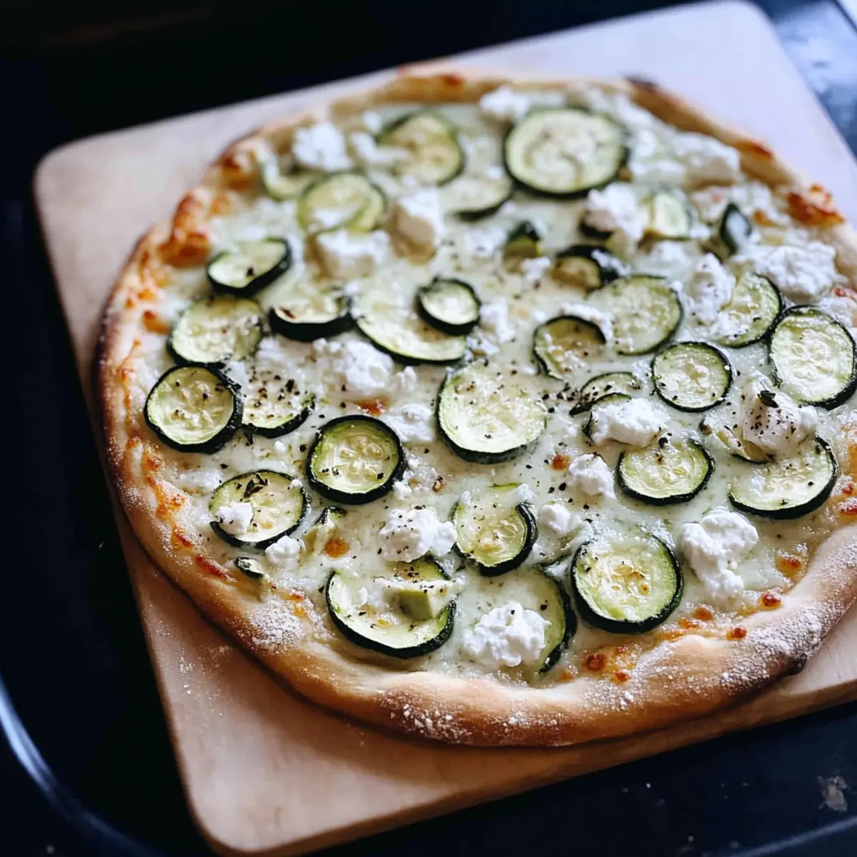 Zucchini and Ricotta Pizza