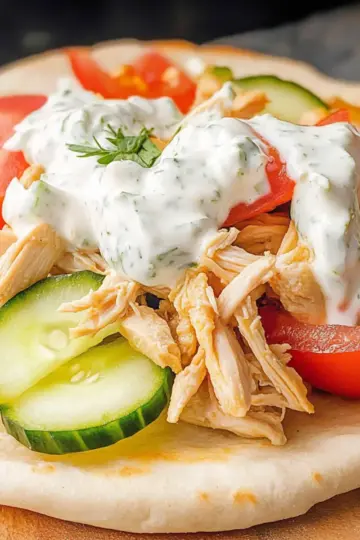 Slow Cooker Chicken Gyros