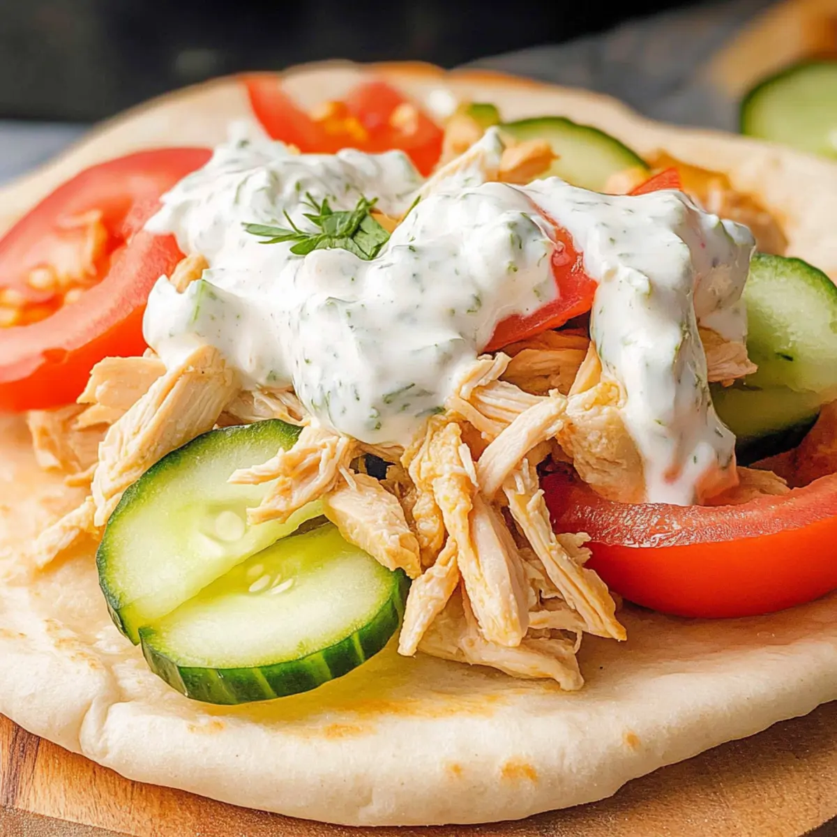 Slow Cooker Chicken Gyros