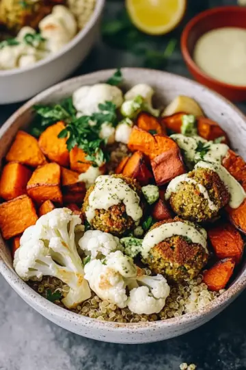 Baked Falafel Bowls