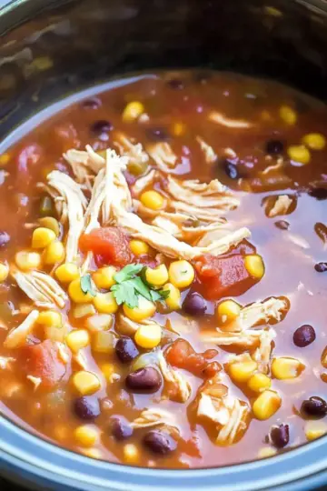 Slow Cooker Chicken Taco Soup