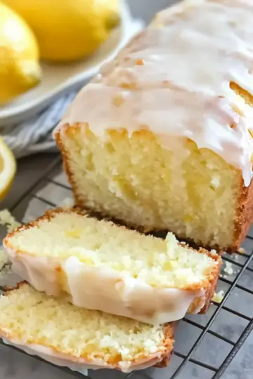 Iced Lemon Pound Cake Loaf