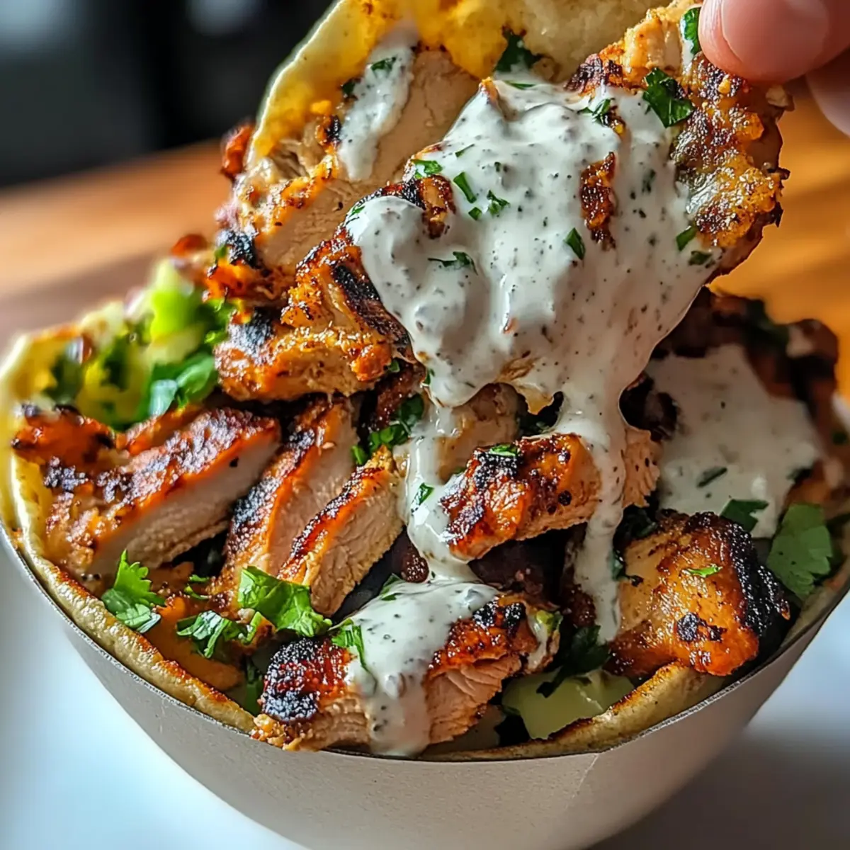 Chicken Shawarma with Garlic Sauce