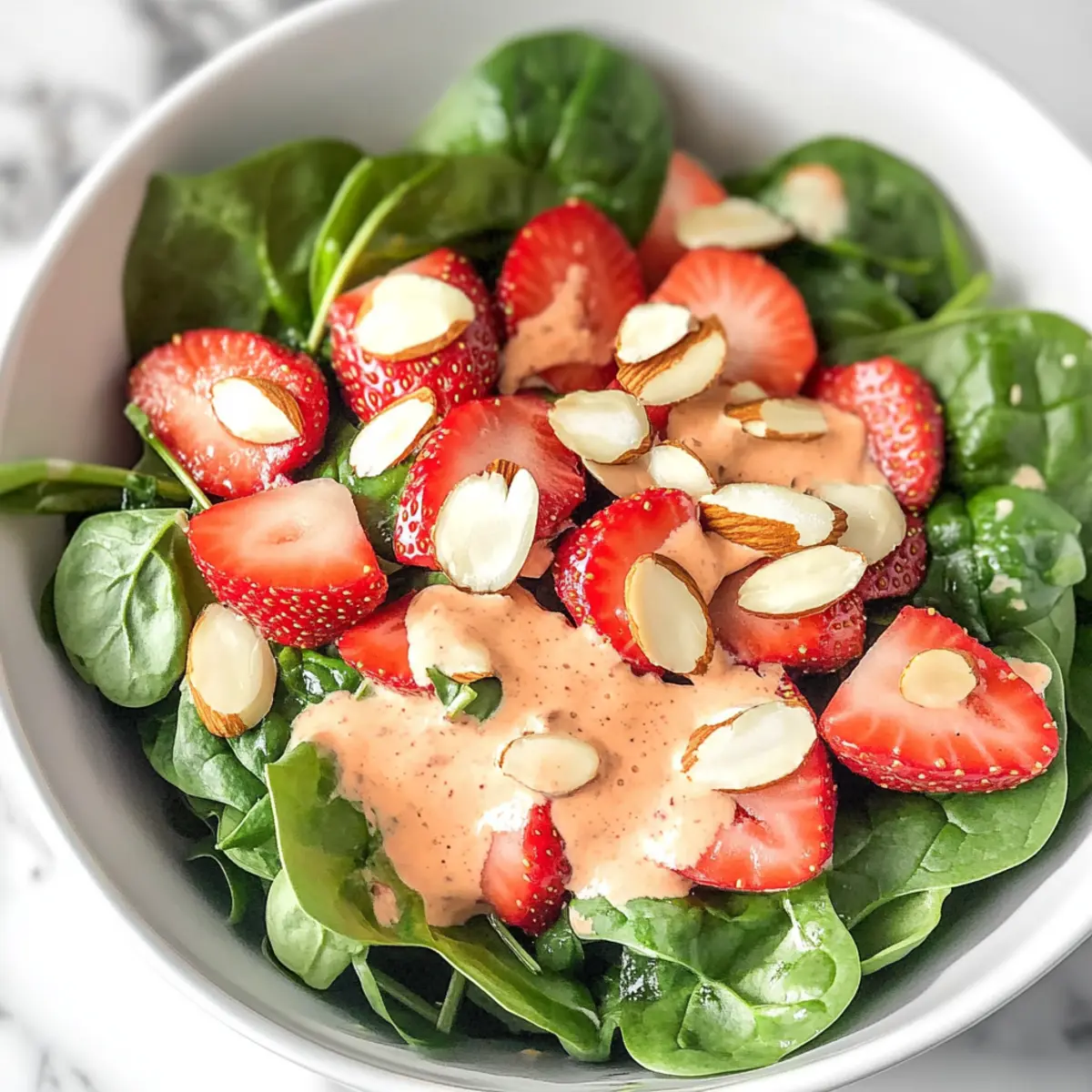 Strawberry Spinach Salad With Almonds