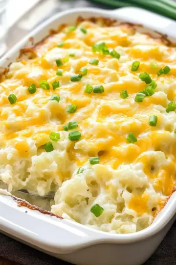Skinny Cheesy Potato Casserole