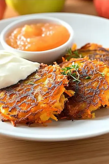 Carrot and Apple Latkes