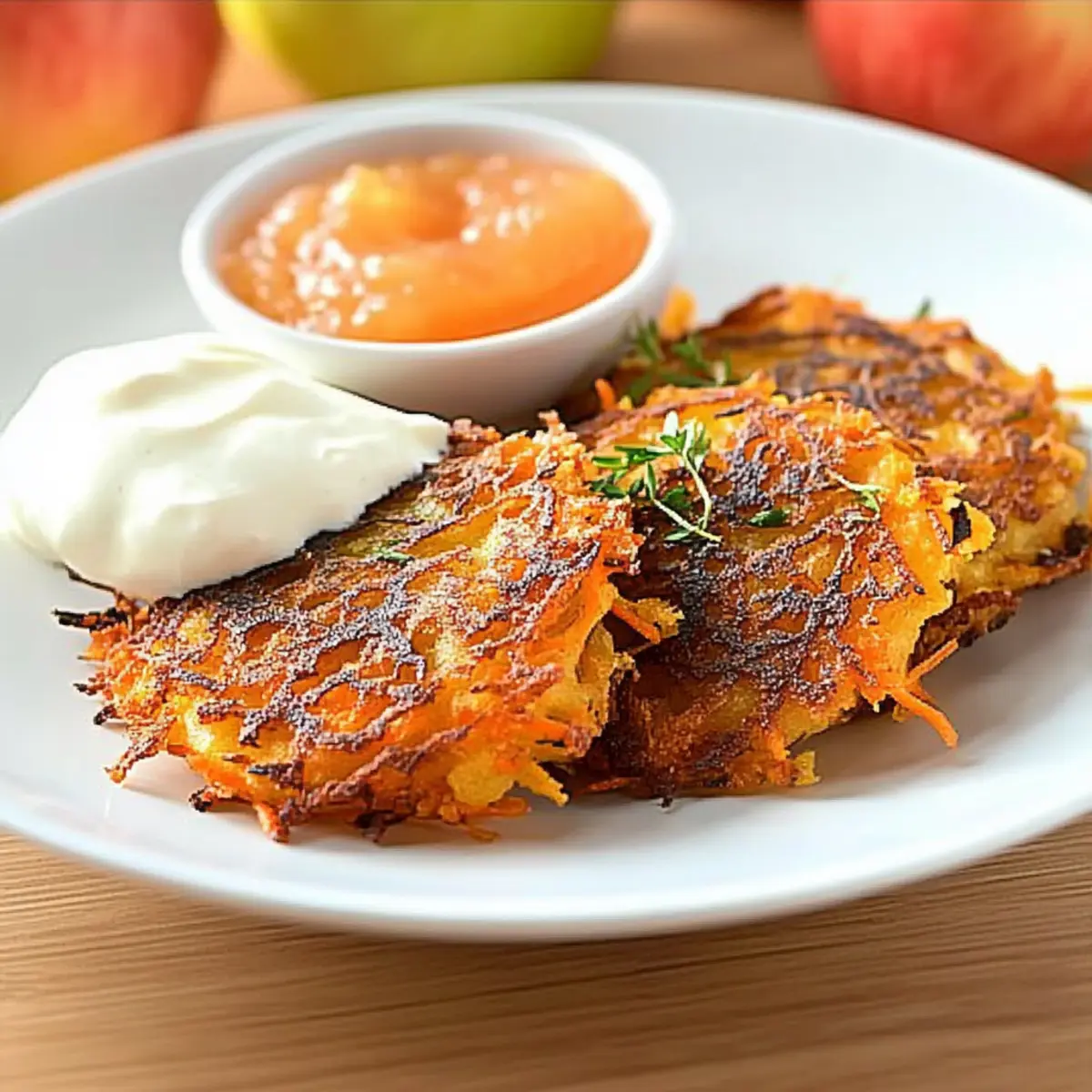 Carrot and Apple Latkes