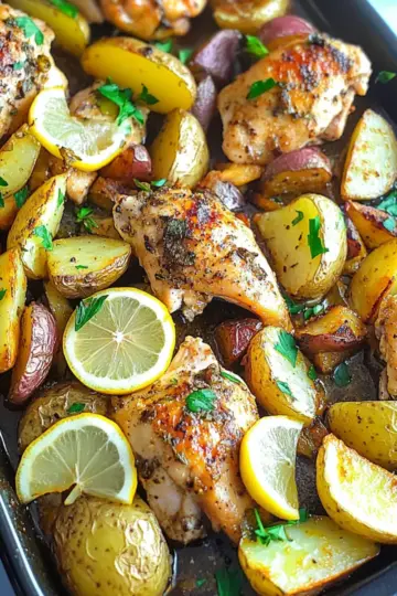 Greek Lemon Chicken and Potatoes