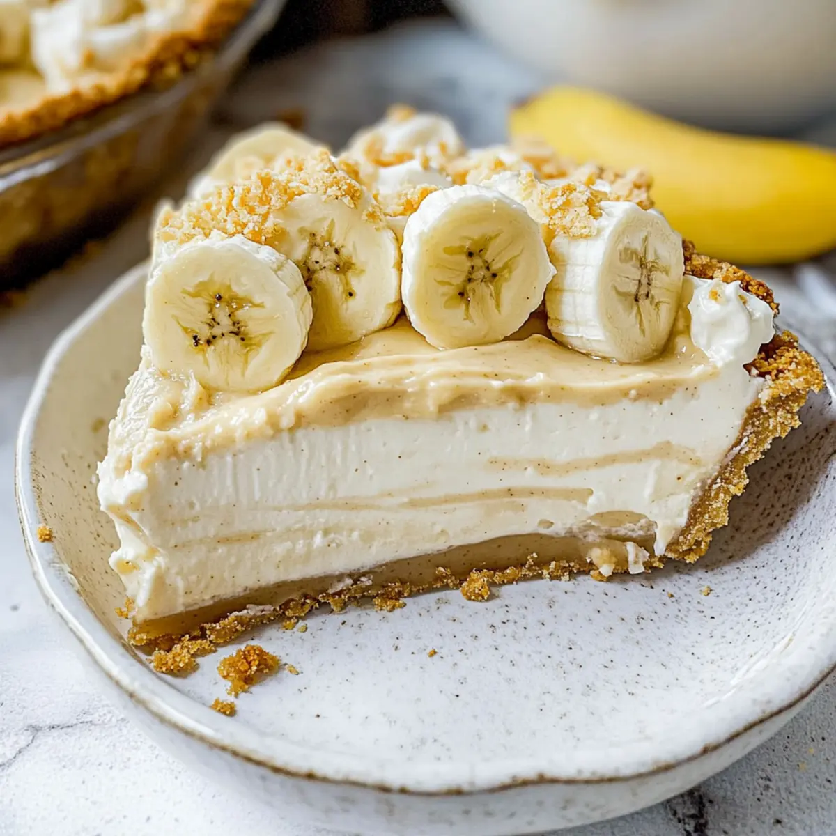 Peanut Butter Banana Cream Pie
