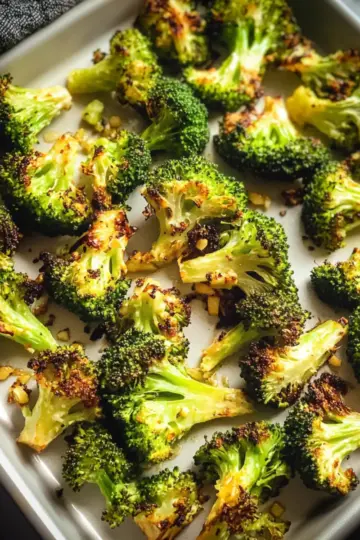 Lemon Garlic Roasted Broccoli