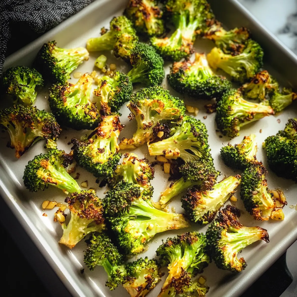 Lemon Garlic Roasted Broccoli