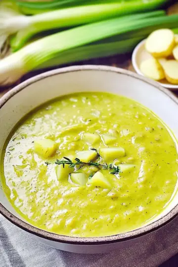 LENTIL LEEK AND POTATO SOUP