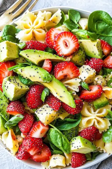 Strawberry Avocado Pasta Salad