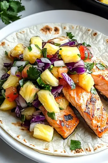 Chipotle Honey Salmon Tacos