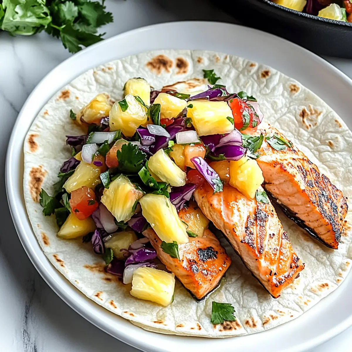 Chipotle Honey Salmon Tacos