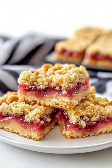 Rhubarb Crumble Bars