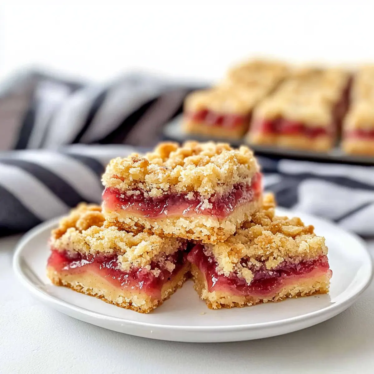 Rhubarb Crumble Bars