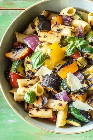 Grilled Ratatouille Pasta Salad