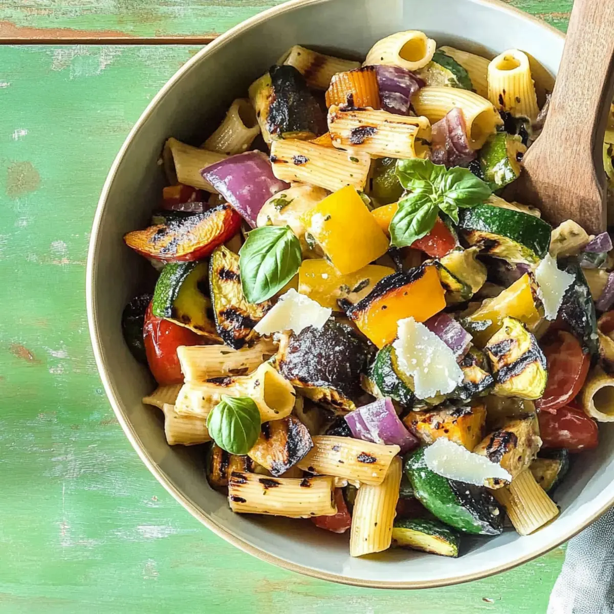 Grilled Ratatouille Pasta Salad