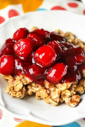 Crockpot Cherry Pie Oatmeal