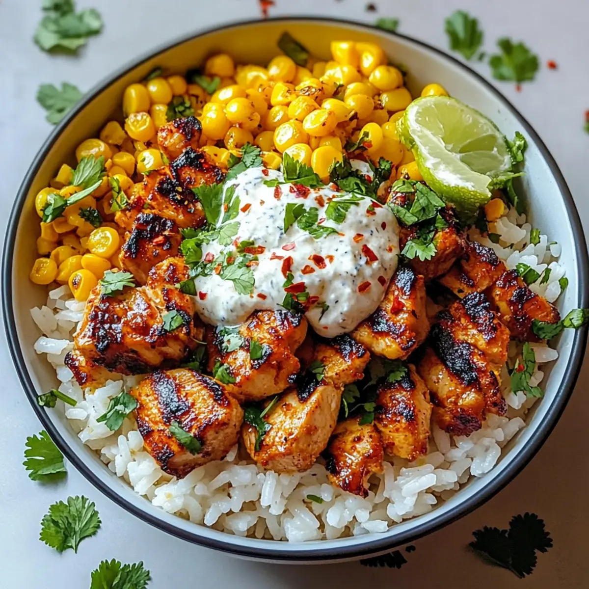 Street Corn Chicken Rice
