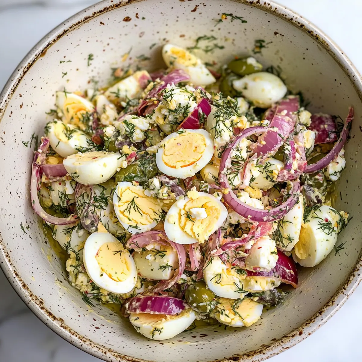 Dill and Feta Egg Salad