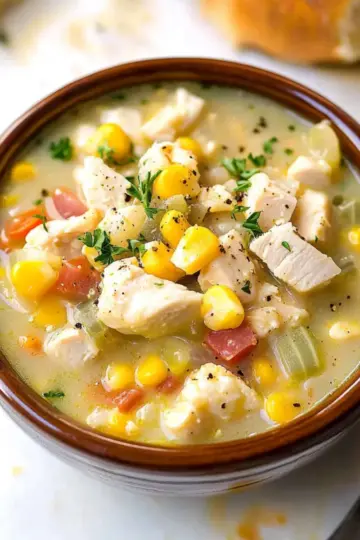 Slow Cooker Cauliflower Corn Chowder