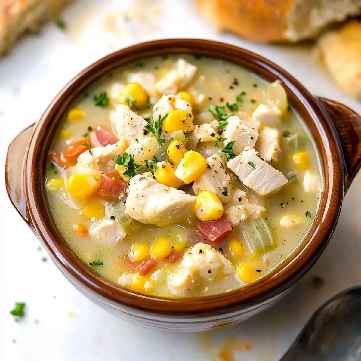 Slow Cooker Cauliflower Corn Chowder