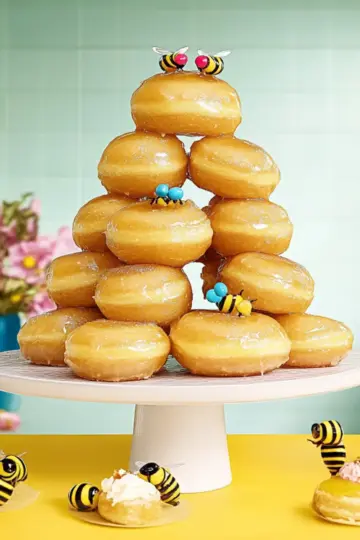 Glazed Honey Doughnut Beehive