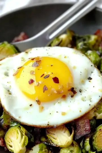 Brussel Sprout Hash With Bacon