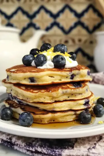 Fluffy Blueberry Pancakes Recipe