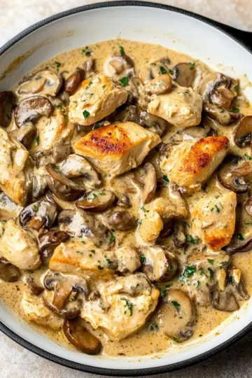 Creamy Chicken Stroganoff