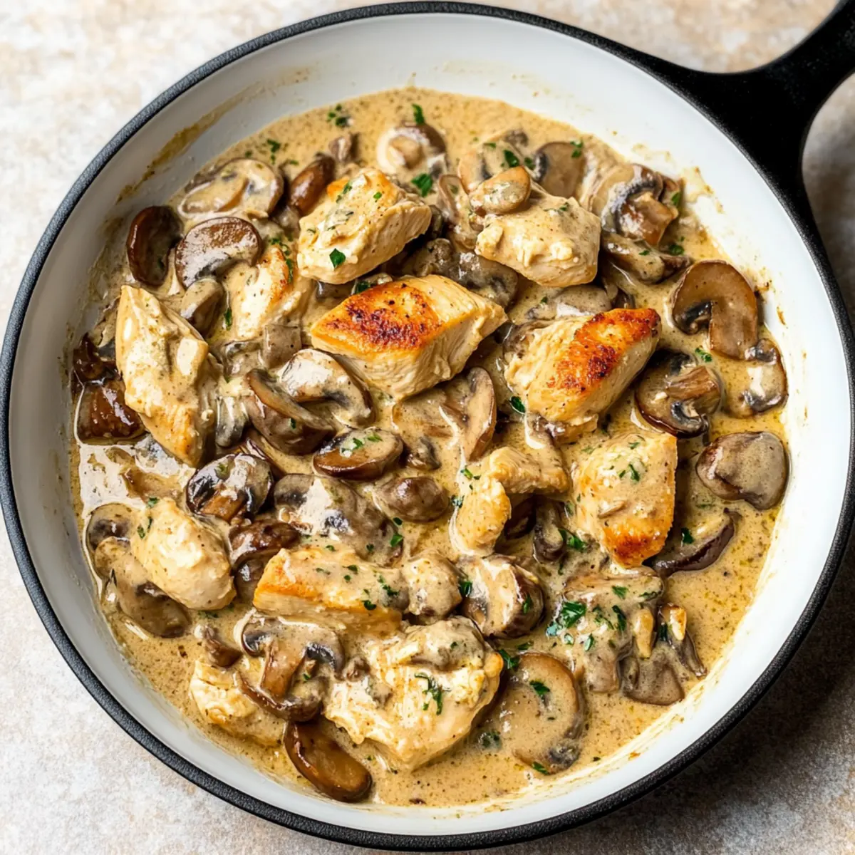 Creamy Chicken Stroganoff